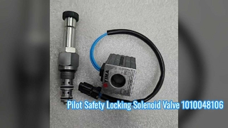 Pilot Safety Locking Solenoid Valve 1010048106 for Ward W60 65 135 150 215 225 245-8 Excavator
